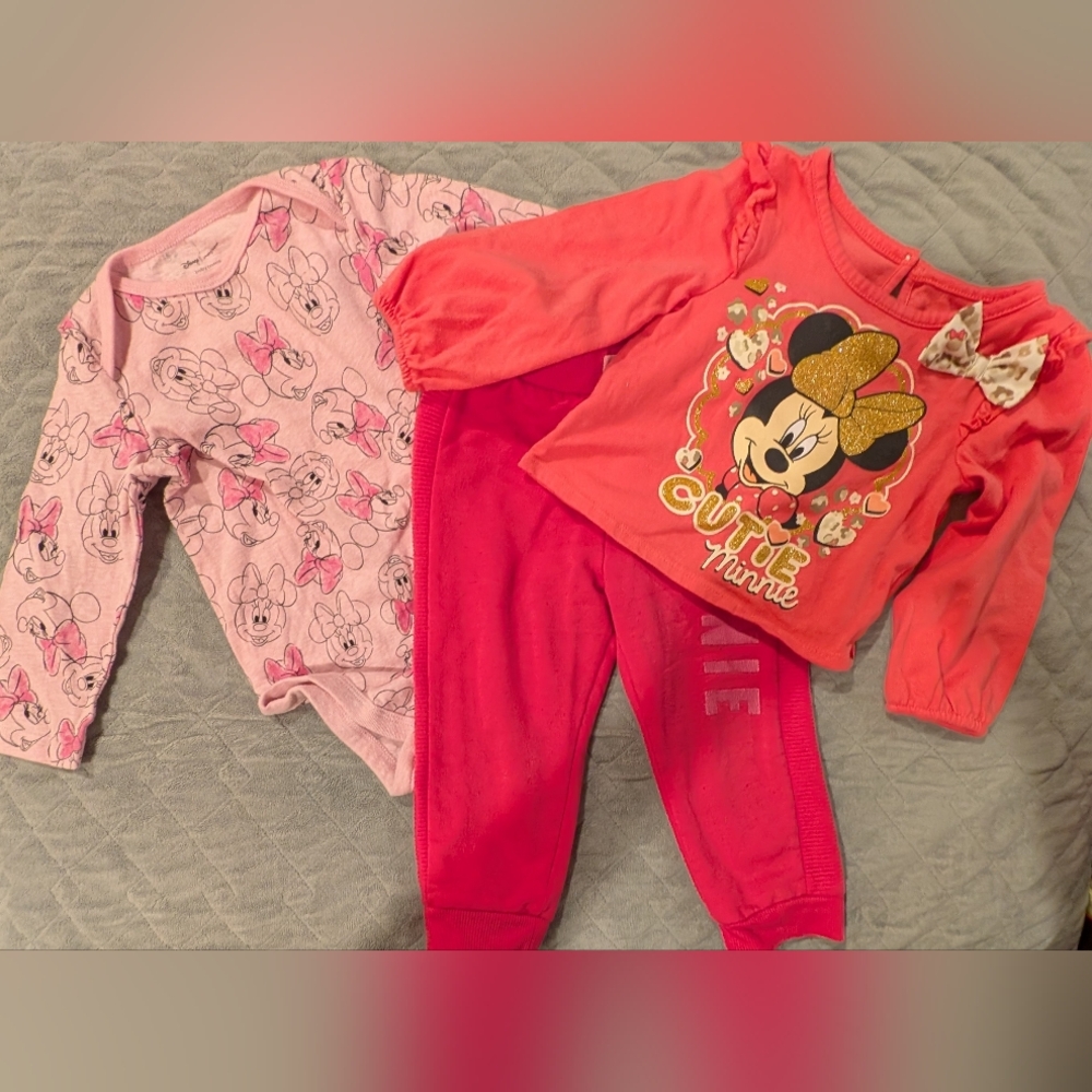 Disney 18M Minnie Mouse Pink Outfit